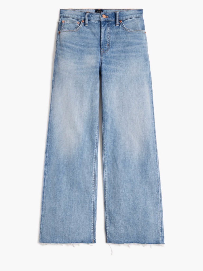 J. Crew Petite Wide-Leg Cropped Jean 30p